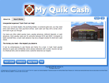 Tablet Screenshot of myquikcash.com